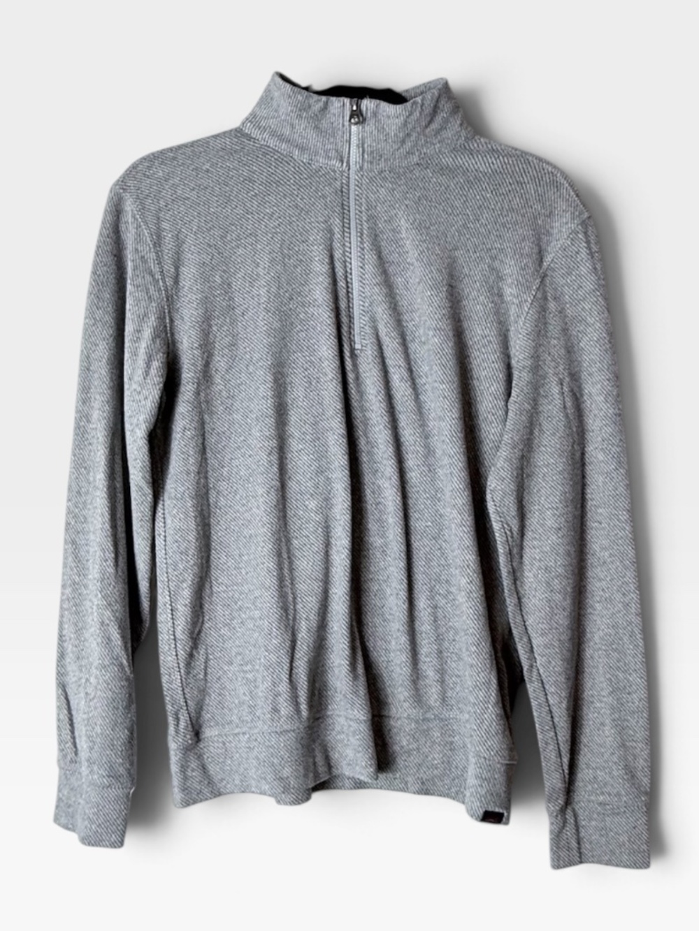 Faherty Half Zip Sweater Women's Size Small Grey Fall (A1)